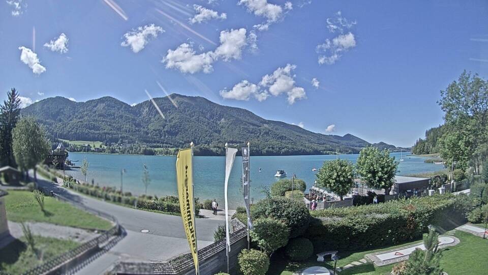 Archiv Foto Webcam Blick auf den Fuschlsee von Ebners Waldhof