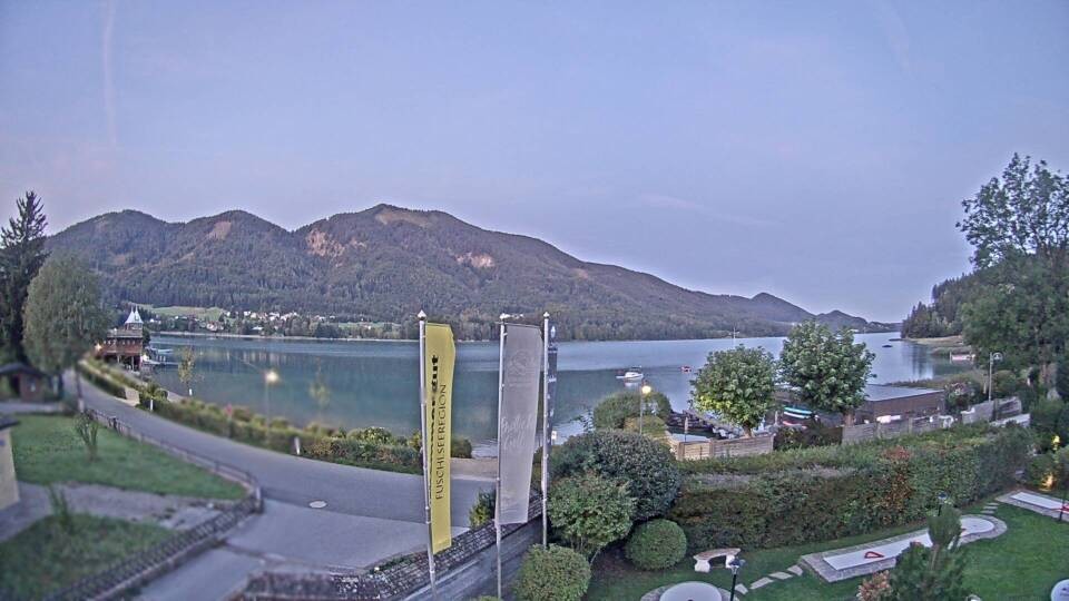 Archiv Foto Webcam Blick auf den Fuschlsee von Ebners Waldhof