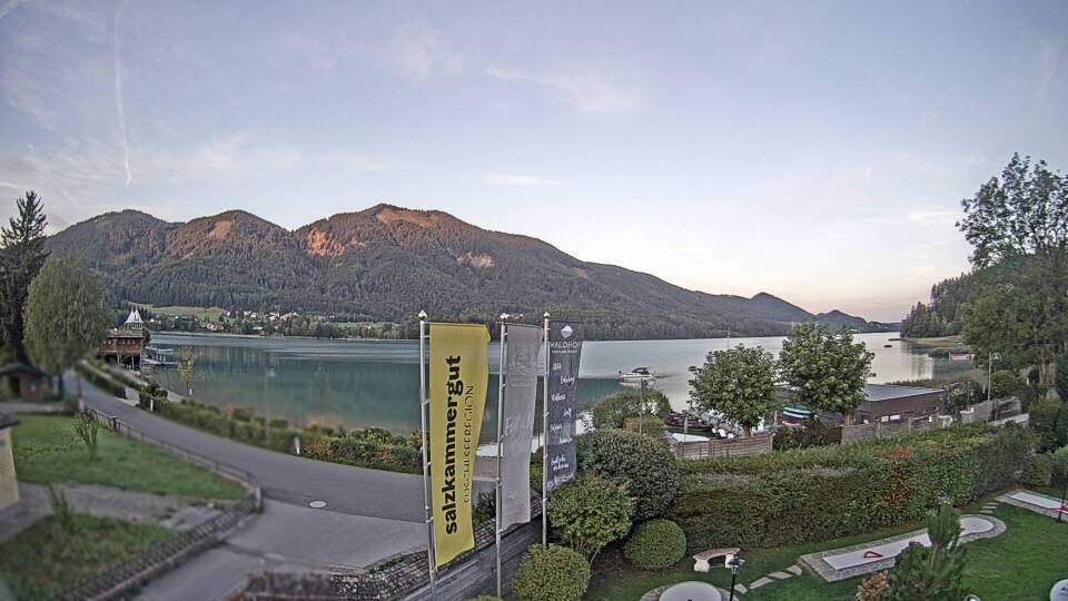Archiv Foto Webcam Blick auf den Fuschlsee von Ebners Waldhof