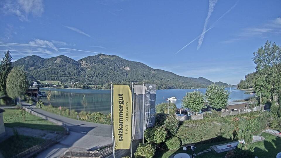 Archiv Foto Webcam Blick auf den Fuschlsee von Ebners Waldhof