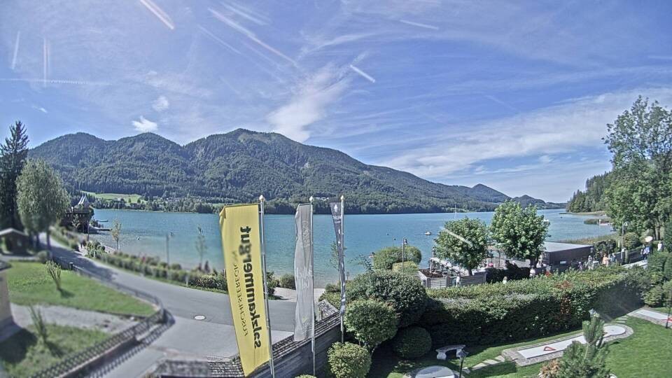 Archiv Foto Webcam Blick auf den Fuschlsee von Ebners Waldhof