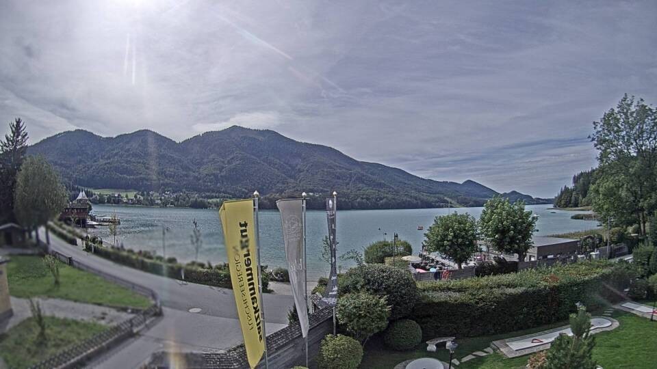 Archiv Foto Webcam Blick auf den Fuschlsee von Ebners Waldhof