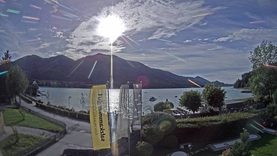 Archiv Foto Webcam Blick auf den Fuschlsee von Ebners Waldhof