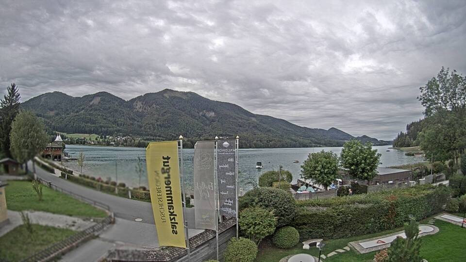 Archiv Foto Webcam Blick auf den Fuschlsee von Ebners Waldhof