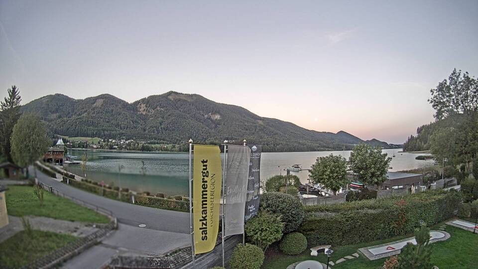 Archiv Foto Webcam Blick auf den Fuschlsee von Ebners Waldhof