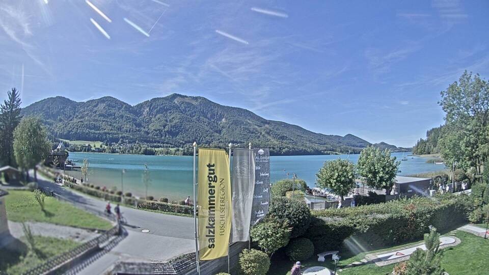 Archiv Foto Webcam Blick auf den Fuschlsee von Ebners Waldhof