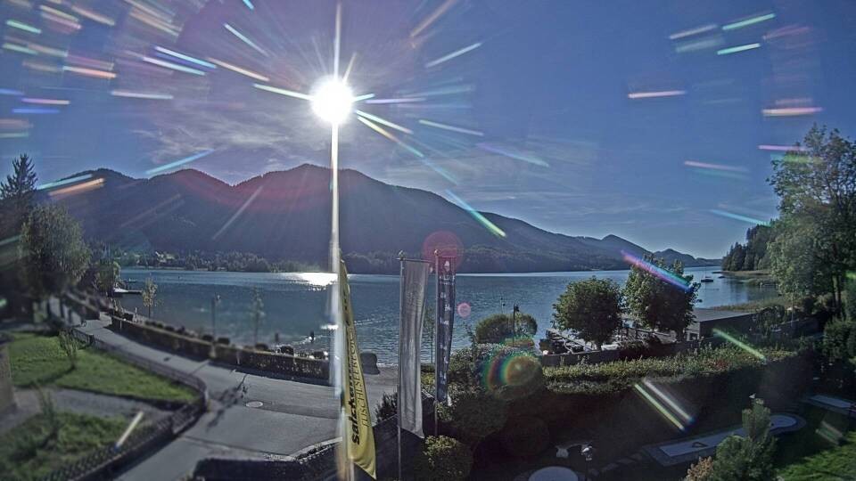 Archiv Foto Webcam Blick auf den Fuschlsee von Ebners Waldhof
