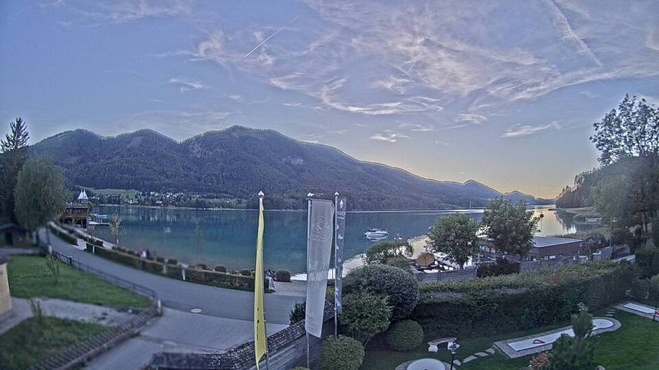 Archiv Foto Webcam Blick auf den Fuschlsee von Ebners Waldhof