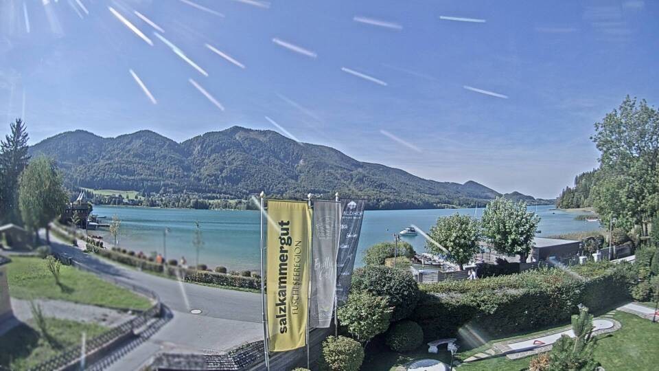 Archiv Foto Webcam Blick auf den Fuschlsee von Ebners Waldhof