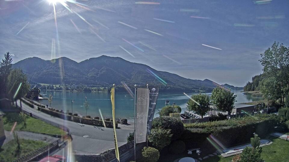 Archiv Foto Webcam Blick auf den Fuschlsee von Ebners Waldhof