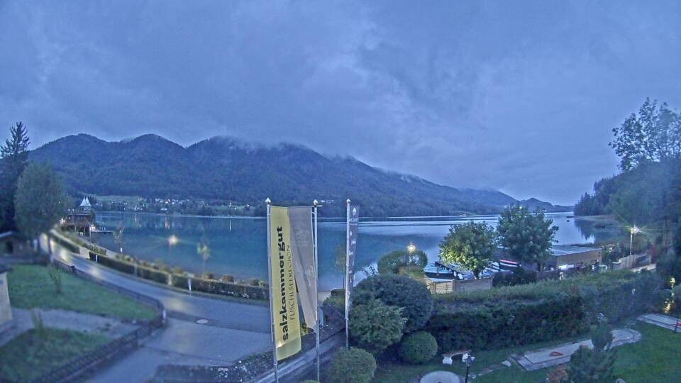 Archiv Foto Webcam Blick auf den Fuschlsee von Ebners Waldhof