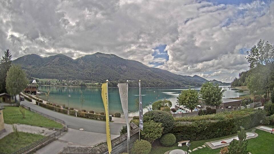 Archiv Foto Webcam Blick auf den Fuschlsee von Ebners Waldhof