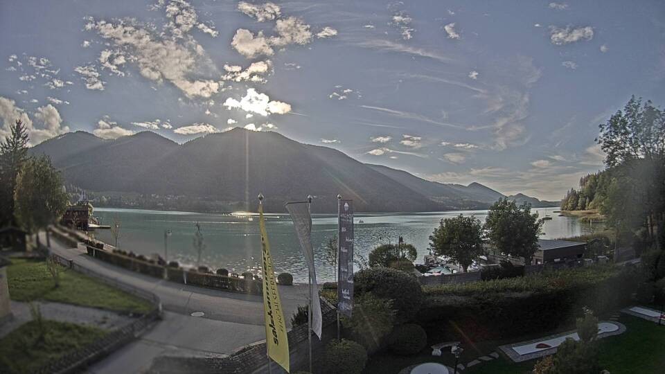 Archiv Foto Webcam Blick auf den Fuschlsee von Ebners Waldhof