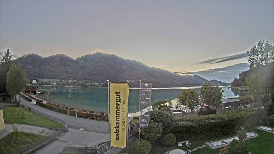 Archiv Foto Webcam Blick auf den Fuschlsee von Ebners Waldhof