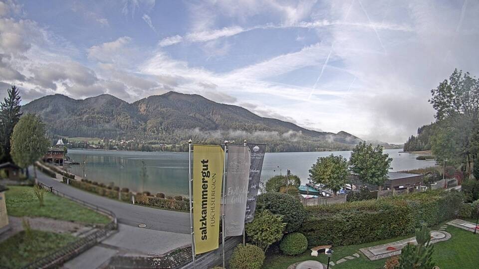 Archiv Foto Webcam Blick auf den Fuschlsee von Ebners Waldhof
