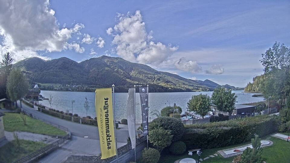 Archiv Foto Webcam Blick auf den Fuschlsee von Ebners Waldhof