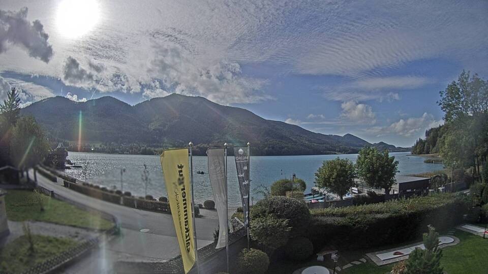 Archiv Foto Webcam Blick auf den Fuschlsee von Ebners Waldhof