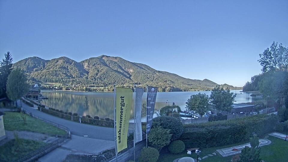 Archiv Foto Webcam Blick auf den Fuschlsee von Ebners Waldhof