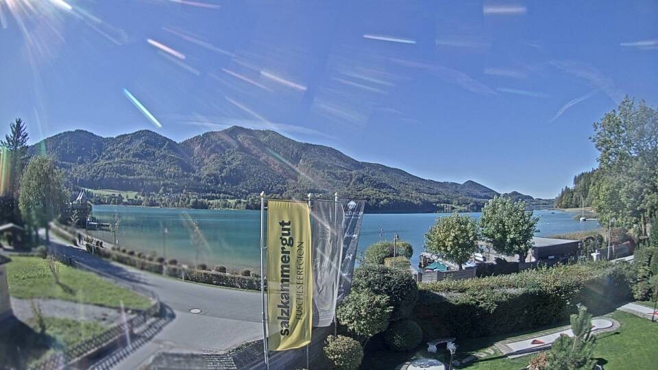 Archiv Foto Webcam Blick auf den Fuschlsee von Ebners Waldhof