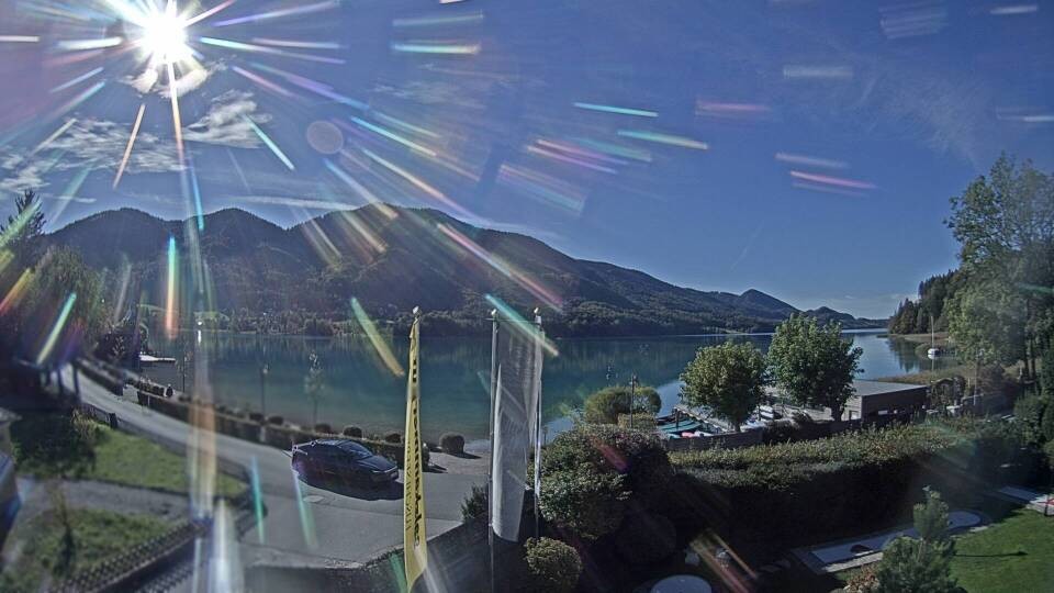 Archiv Foto Webcam Blick auf den Fuschlsee von Ebners Waldhof