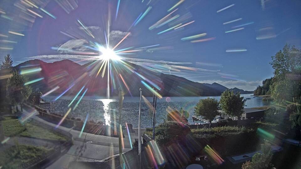 Archiv Foto Webcam Blick auf den Fuschlsee von Ebners Waldhof