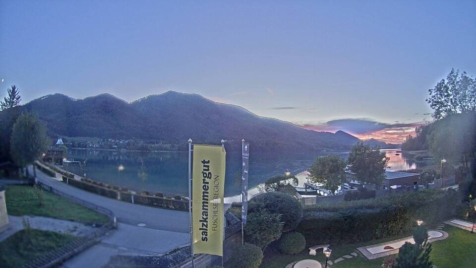Archiv Foto Webcam Blick auf den Fuschlsee von Ebners Waldhof