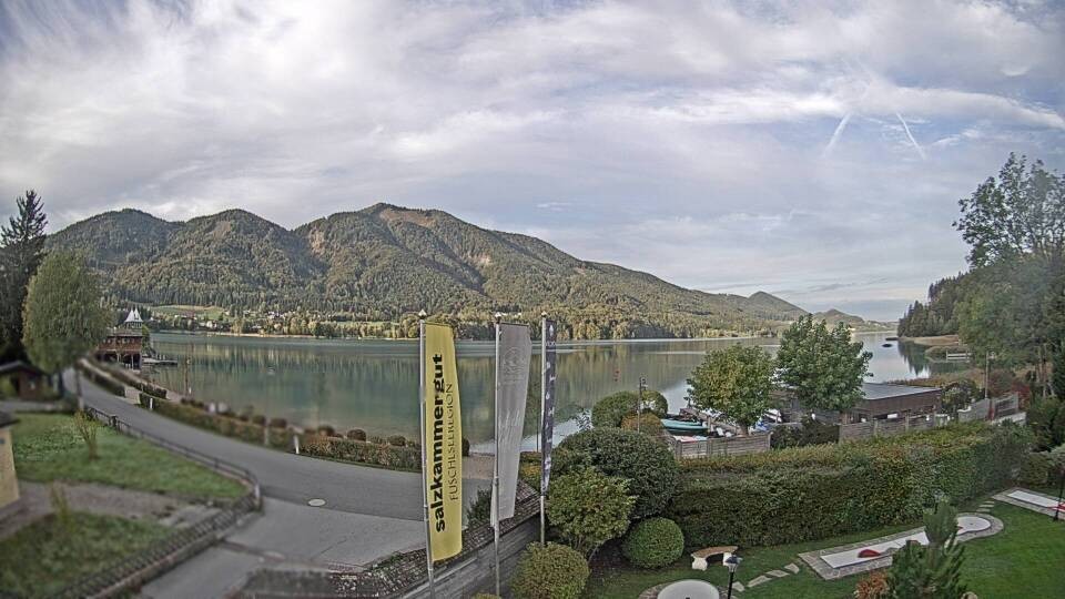 Archiv Foto Webcam Blick auf den Fuschlsee von Ebners Waldhof
