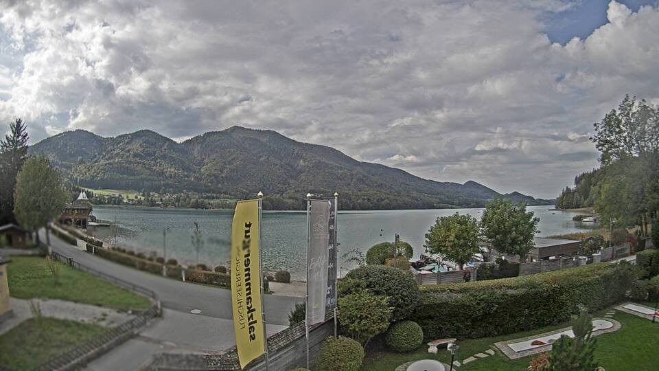 Archiv Foto Webcam Blick auf den Fuschlsee von Ebners Waldhof