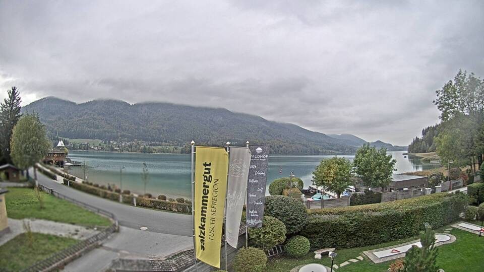 Archiv Foto Webcam Blick auf den Fuschlsee von Ebners Waldhof