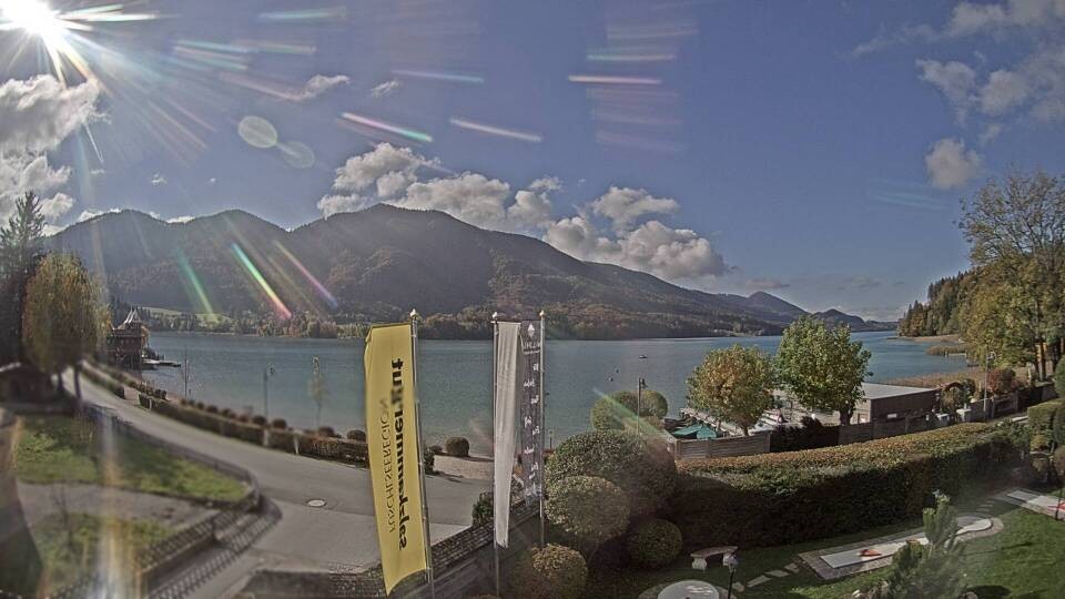 Archiv Foto Webcam Blick auf den Fuschlsee von Ebners Waldhof