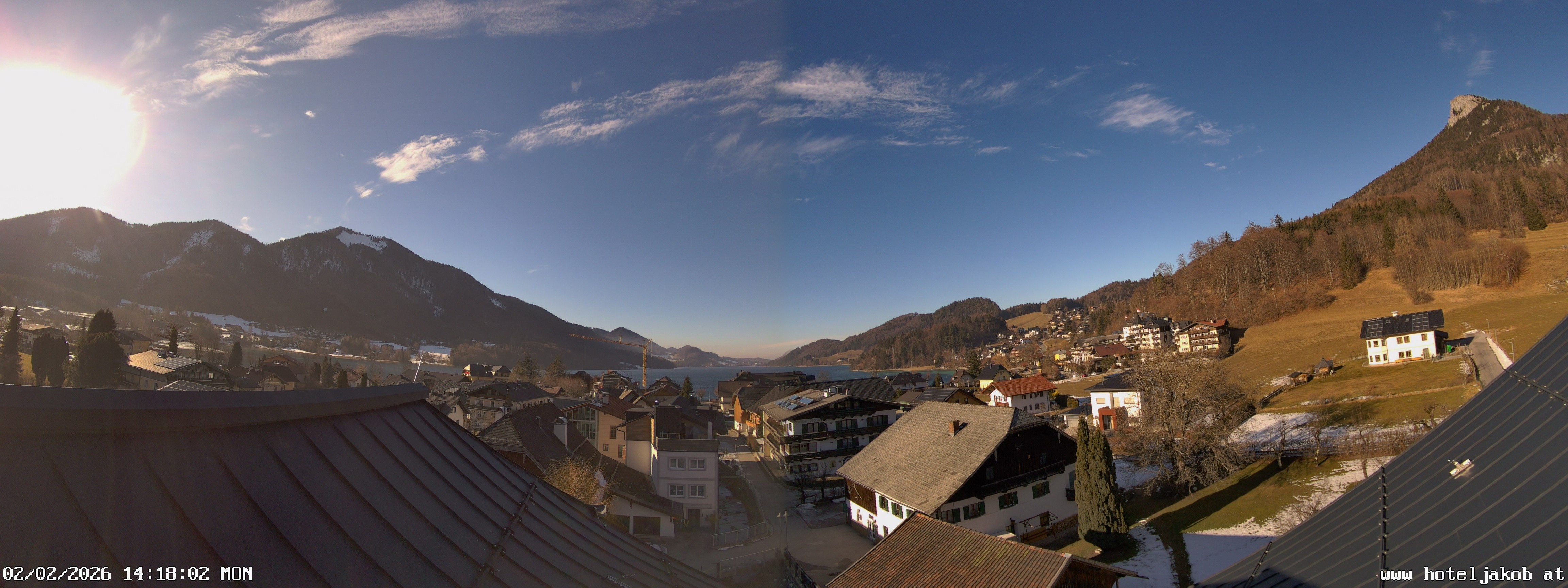 Archiv Foto Webcam Fuschlsee: Hotel Jakob