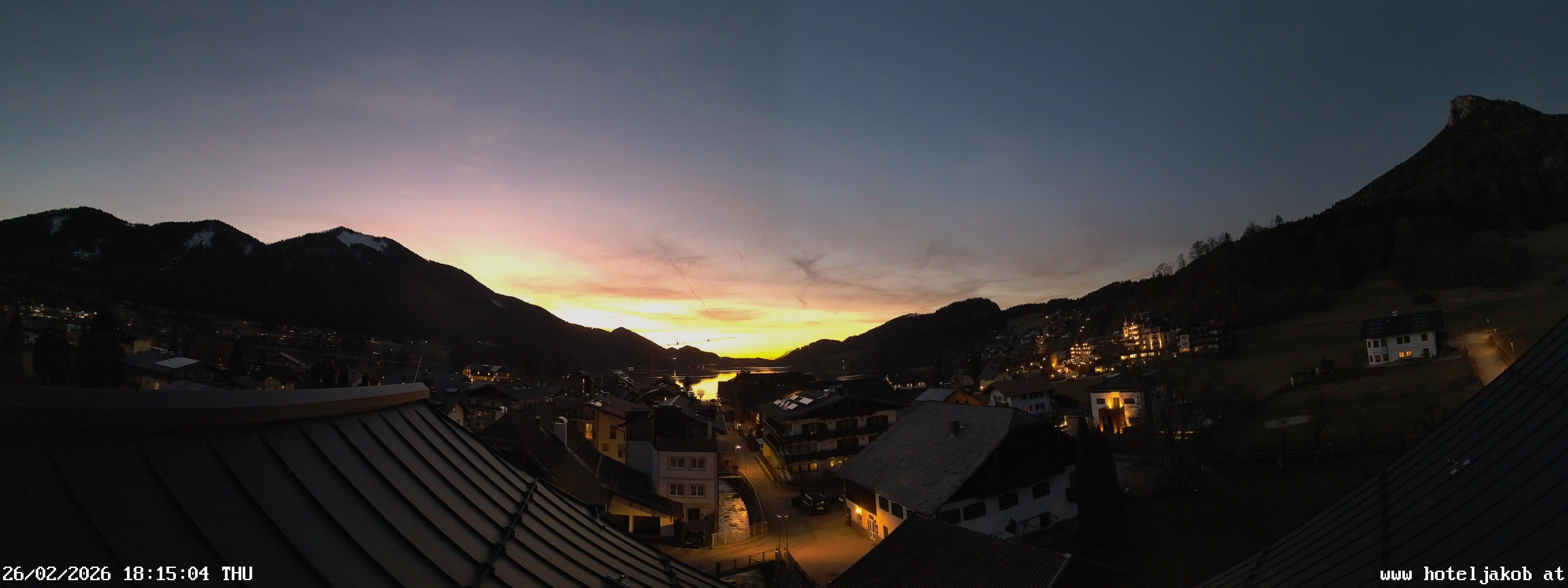 Archiv Foto Webcam Fuschlsee: Hotel Jakob