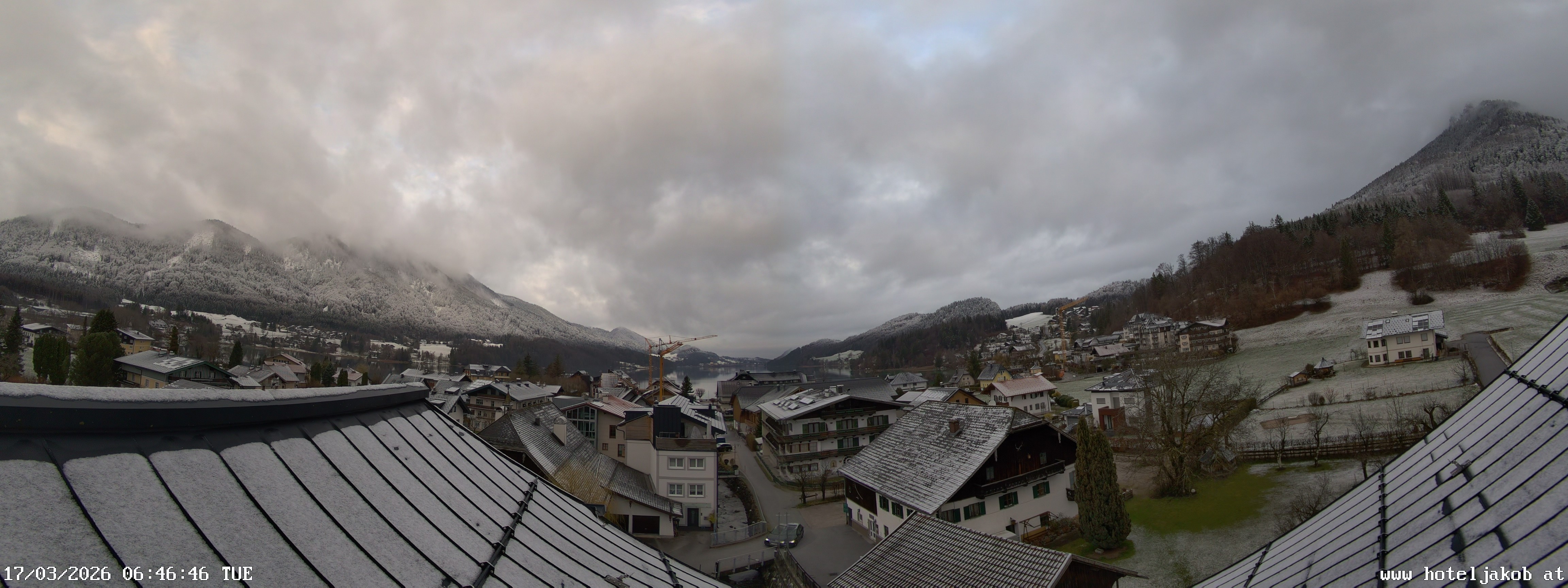 Archived image Webcam View Fuschlsee from Hotel Jakob