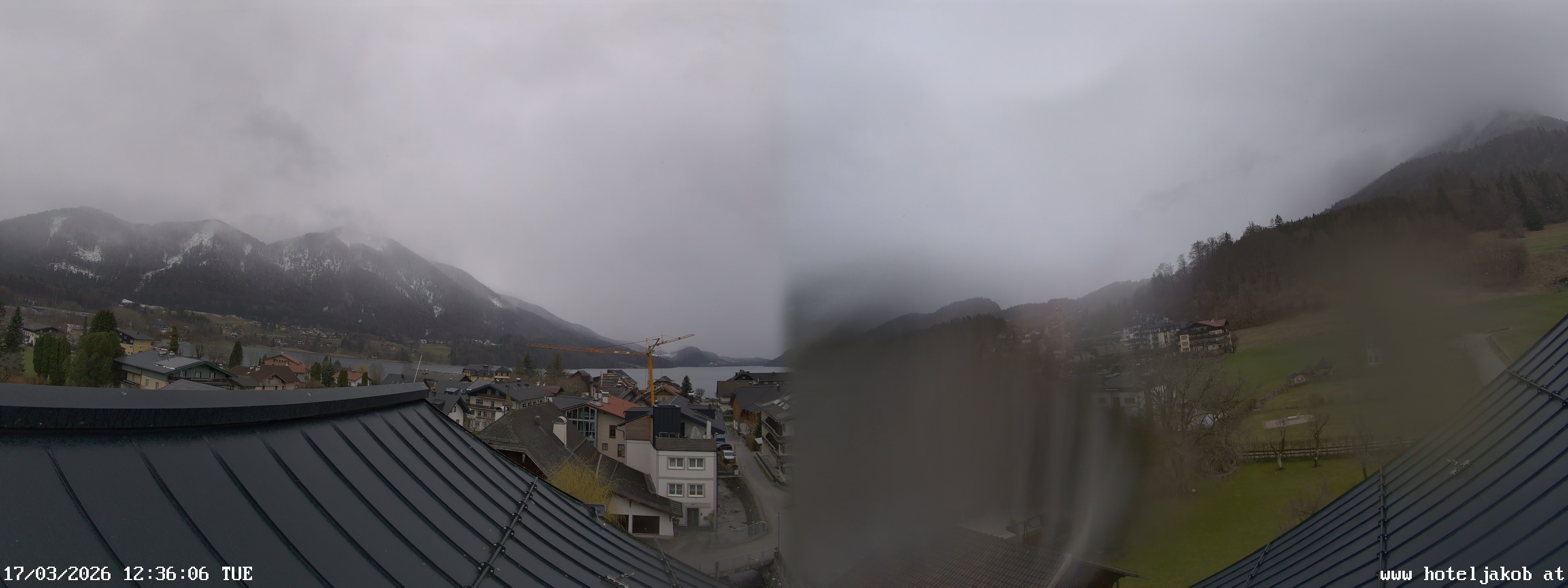 Archived image Webcam View Fuschlsee from Hotel Jakob