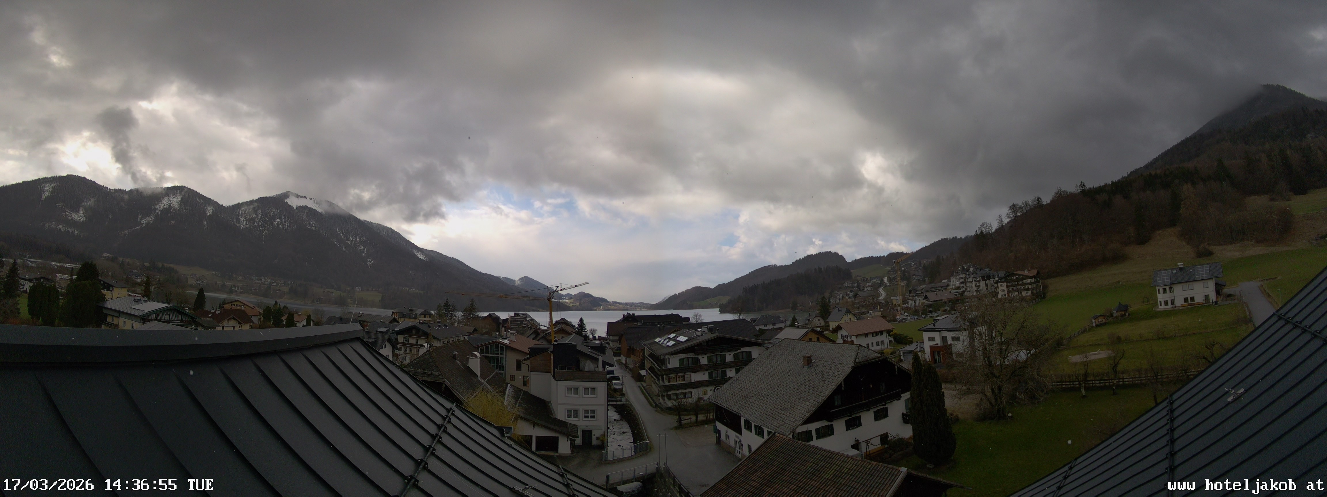 Archived image Webcam View Fuschlsee from Hotel Jakob