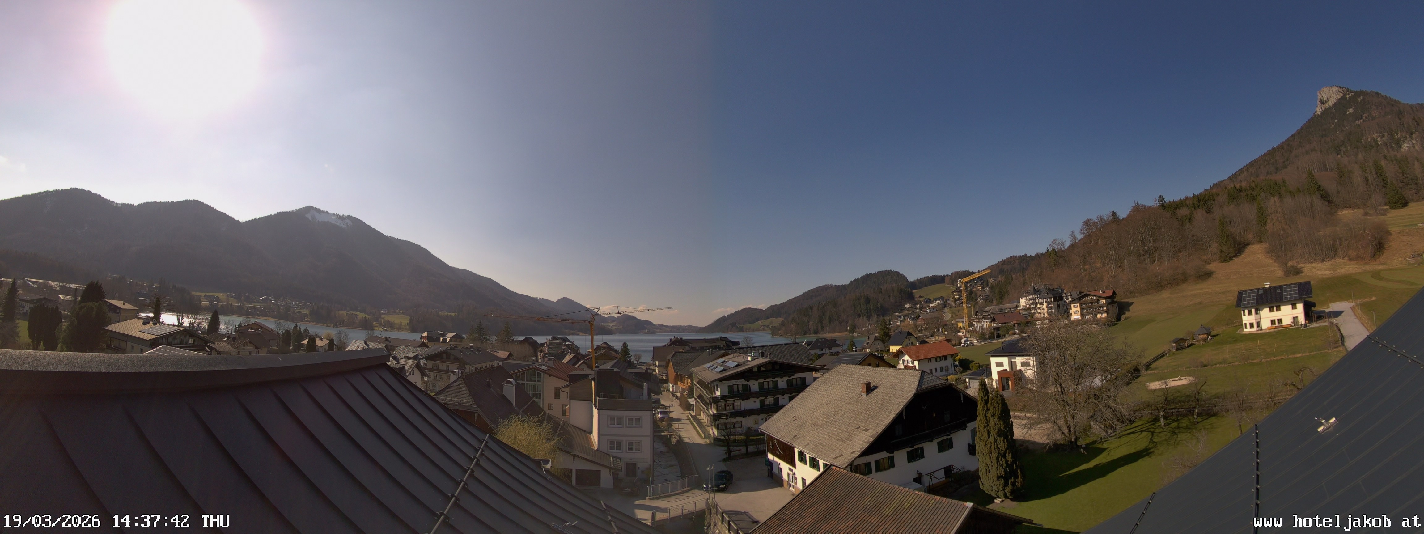 Archiv Foto Webcam Fuschlsee: Hotel Jakob