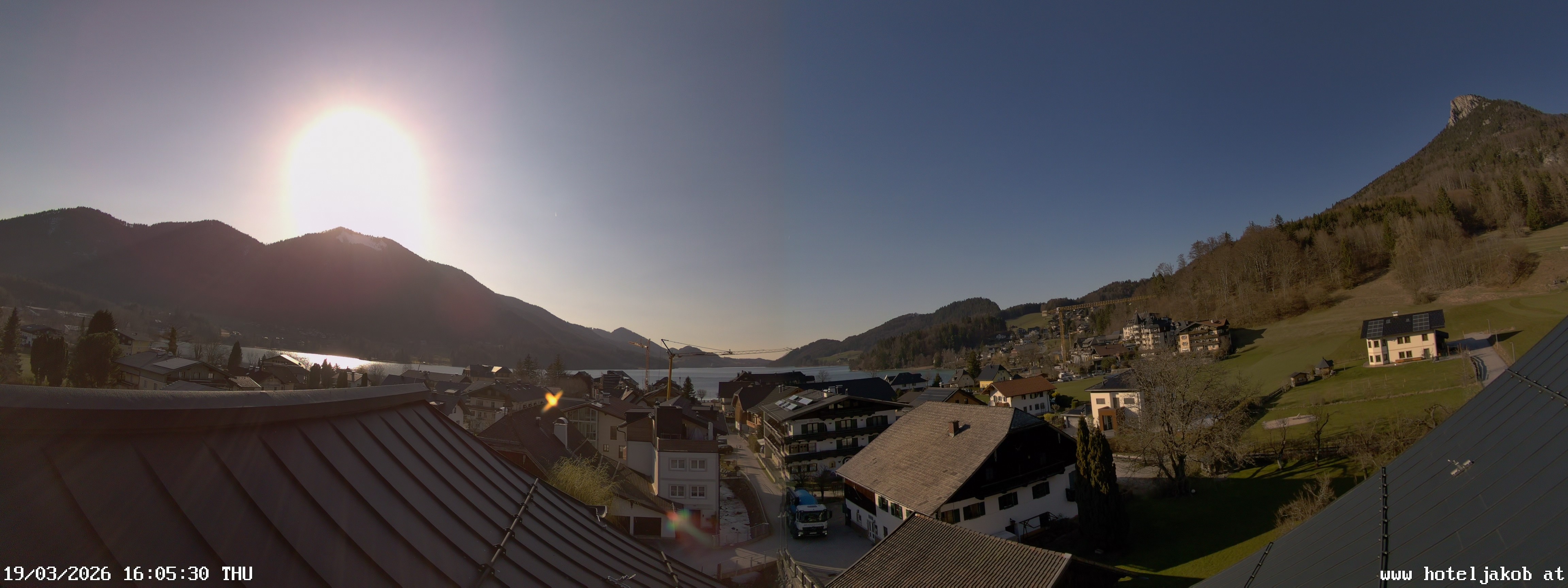 Archiv Foto Webcam Fuschlsee: Hotel Jakob