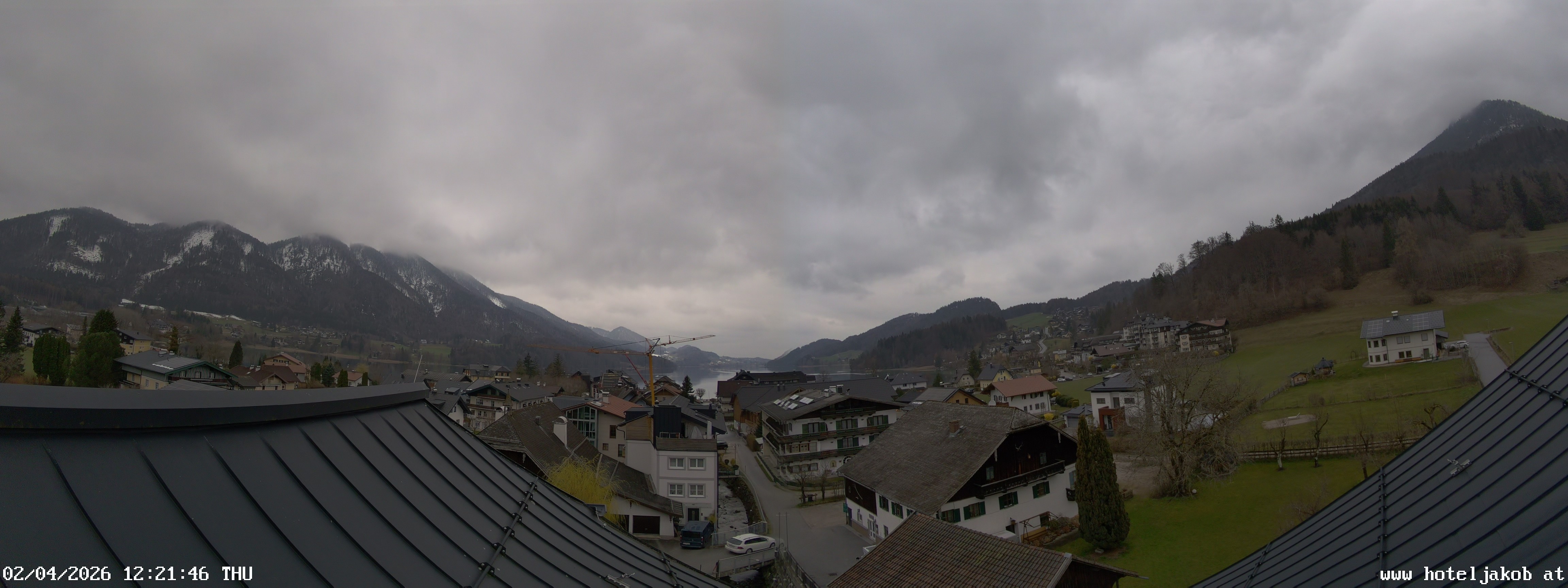 Archived image Webcam View Fuschlsee from Hotel Jakob