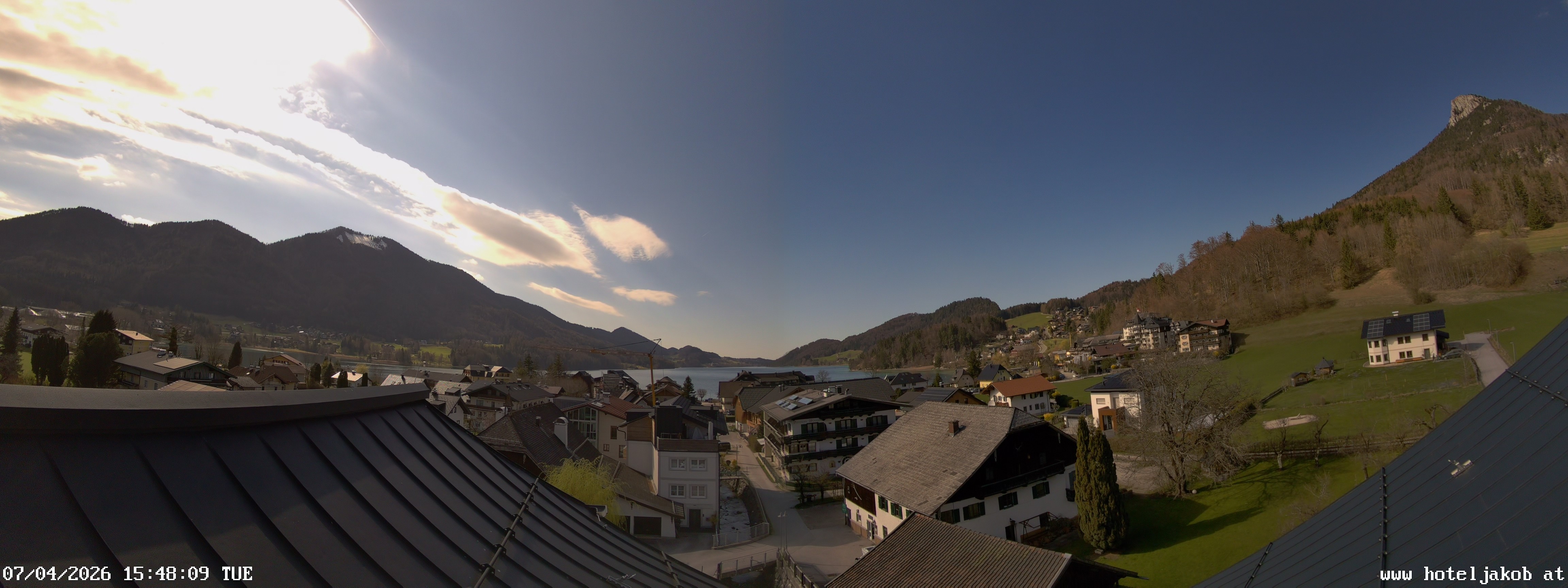 Archiv Foto Webcam Fuschlsee: Hotel Jakob