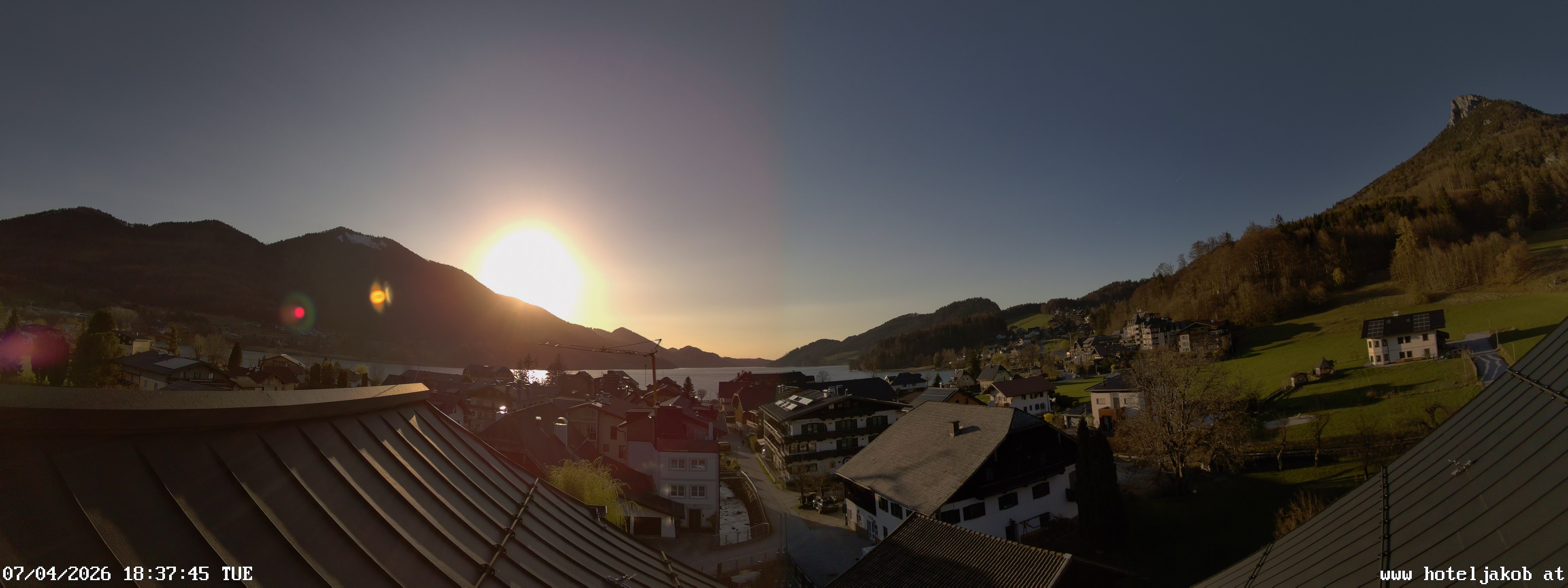 Archiv Foto Webcam Fuschlsee: Hotel Jakob