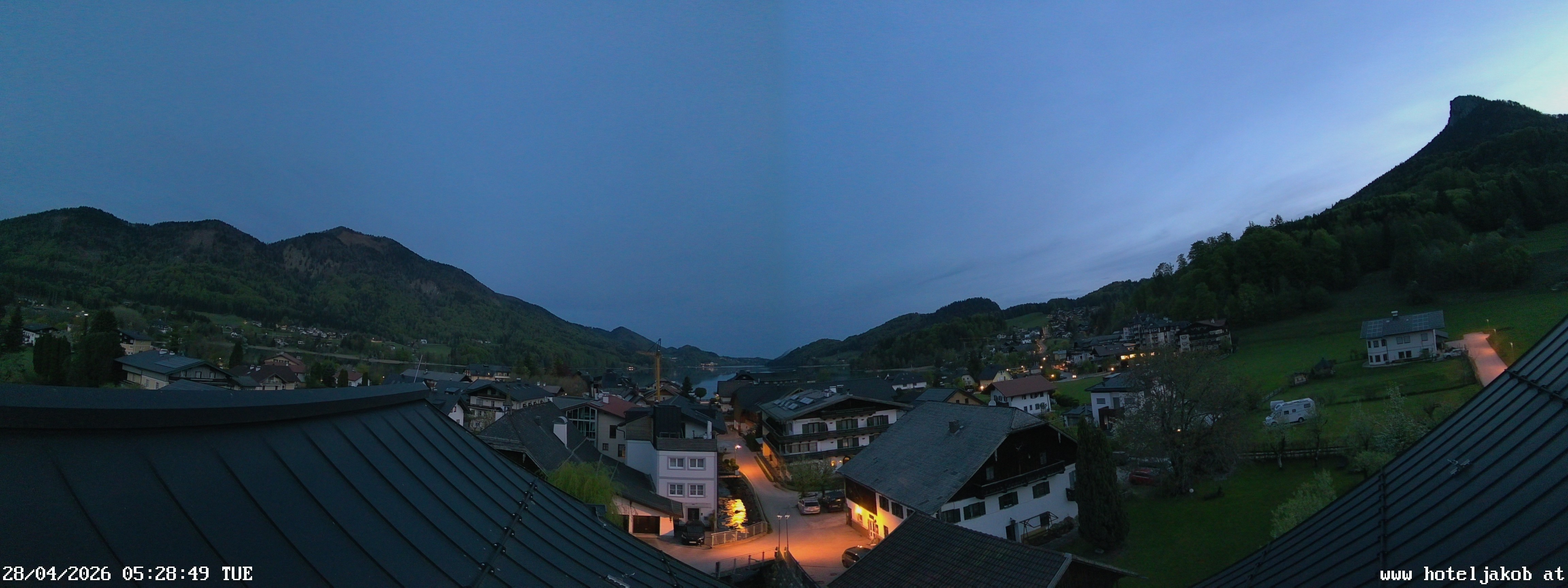 Archiv Foto Webcam Fuschlsee: Hotel Jakob