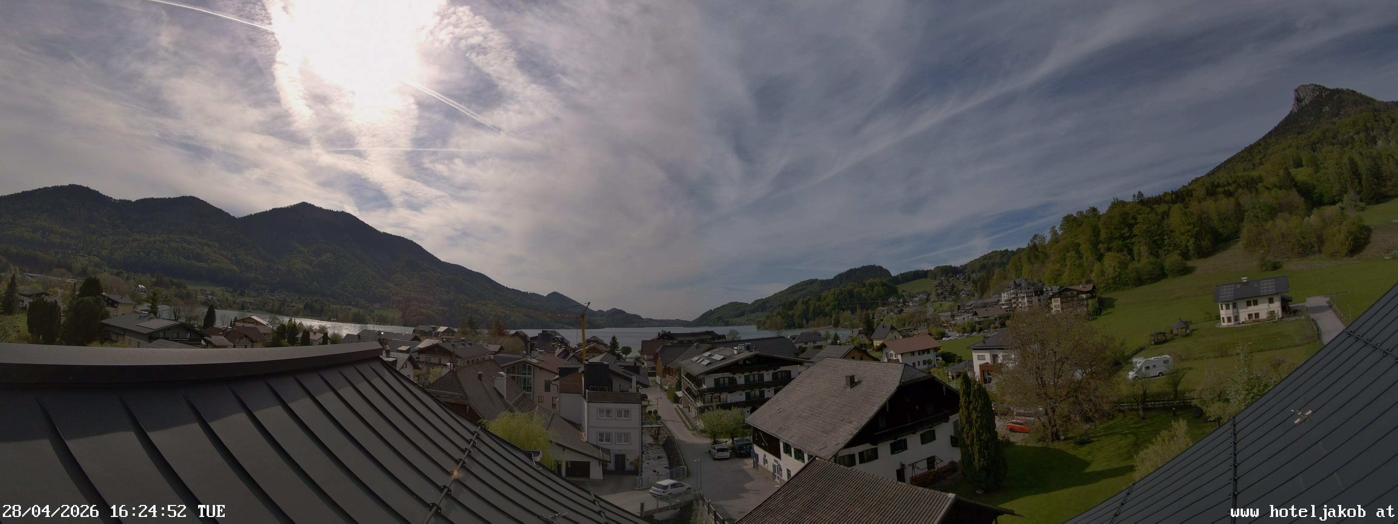 Archiv Foto Webcam Fuschlsee: Hotel Jakob
