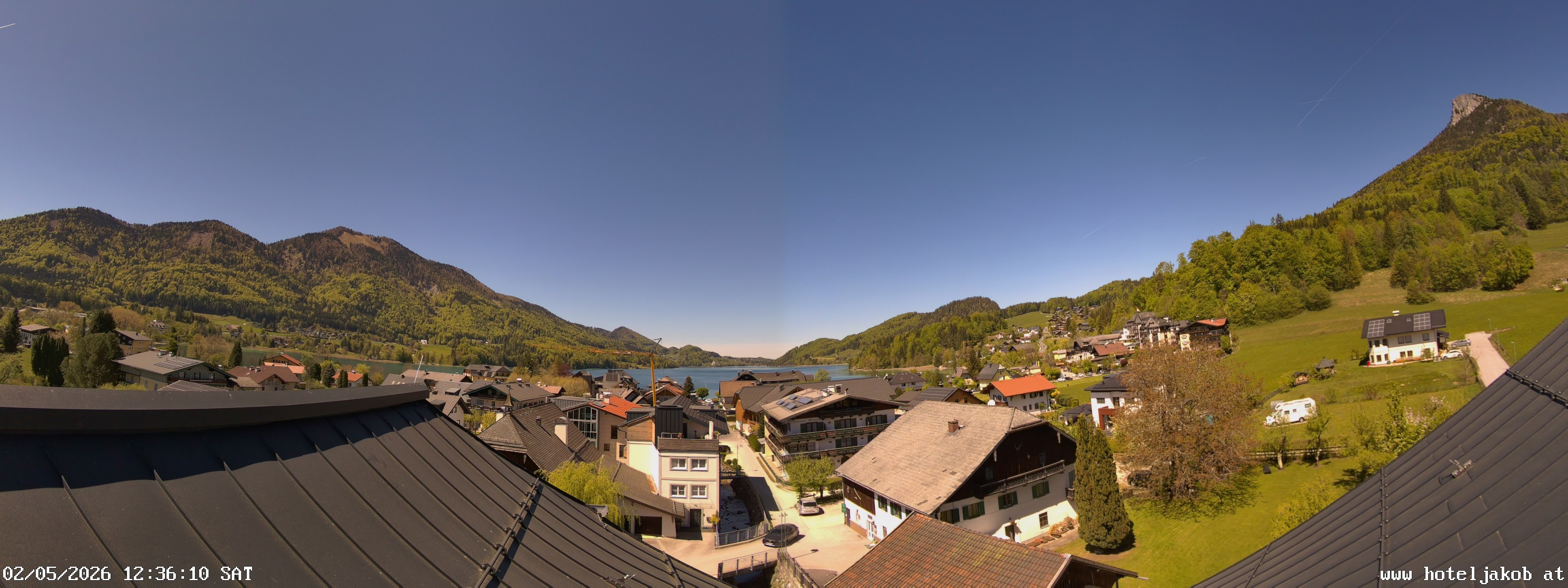 Archiv Foto Webcam Fuschlsee: Hotel Jakob