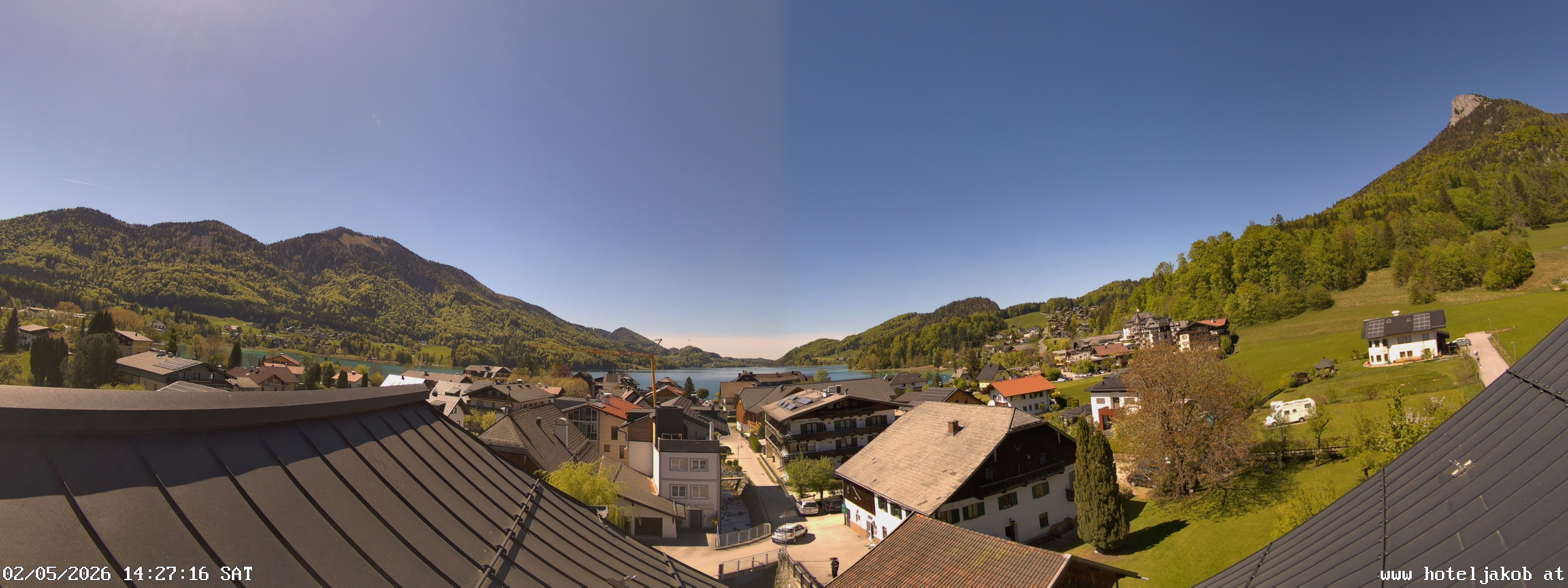Archiv Foto Webcam Fuschlsee: Hotel Jakob
