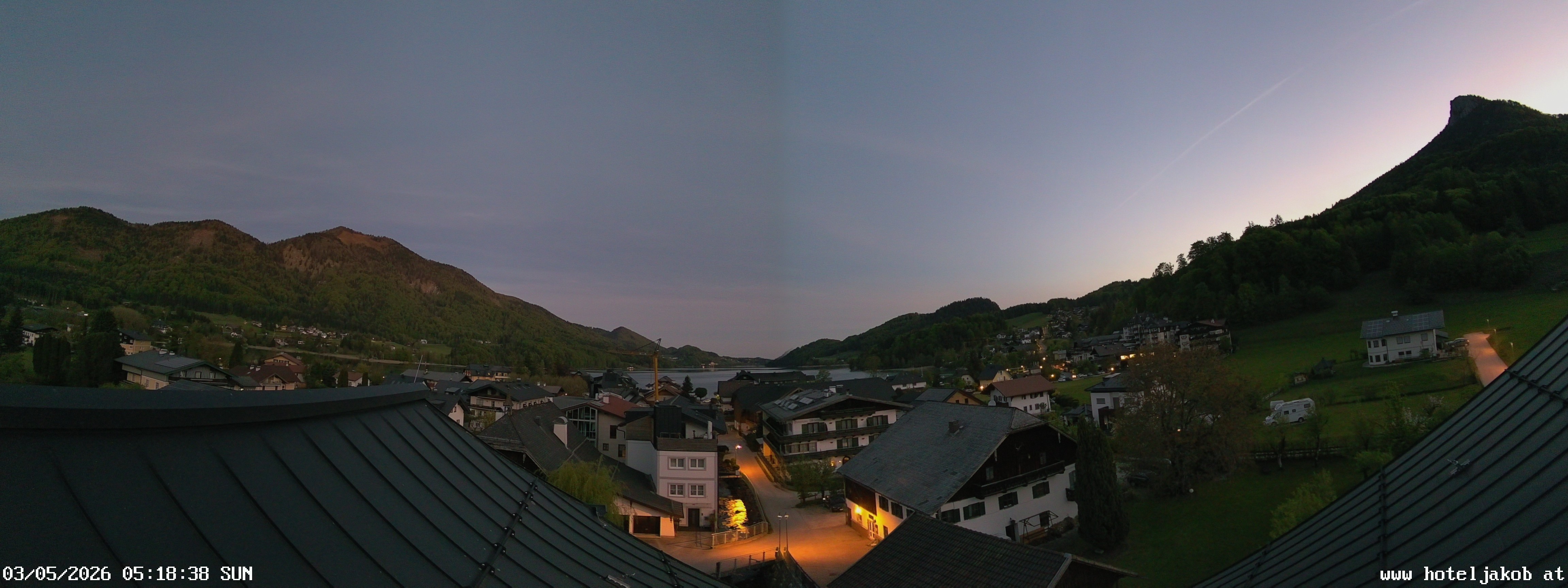 Archiv Foto Webcam Fuschlsee: Hotel Jakob