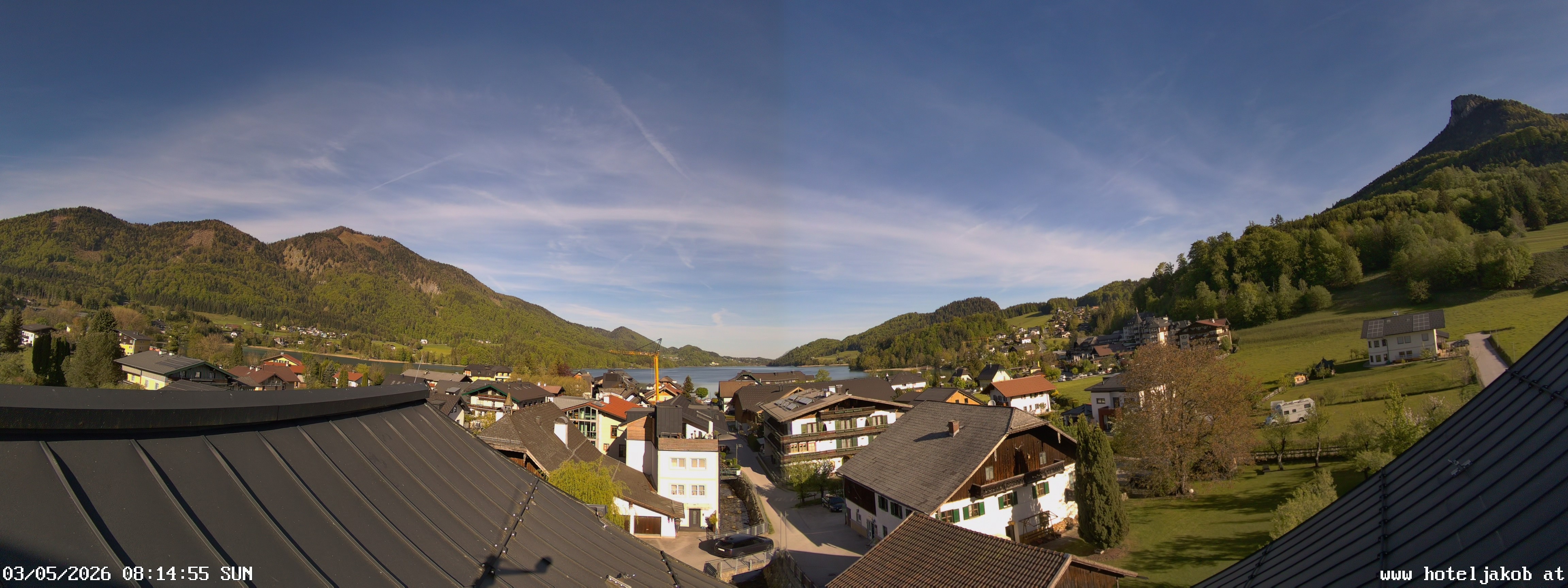 Archiv Foto Webcam Fuschlsee: Hotel Jakob