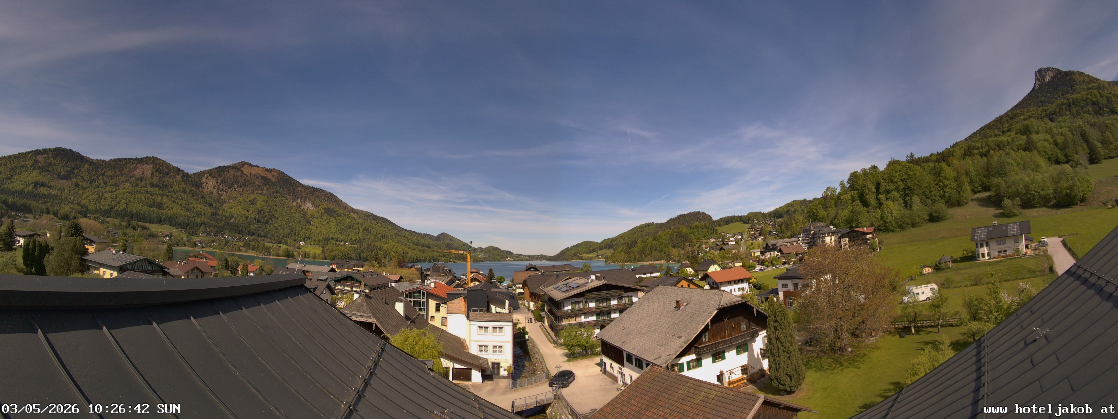 Archiv Foto Webcam Fuschlsee: Hotel Jakob