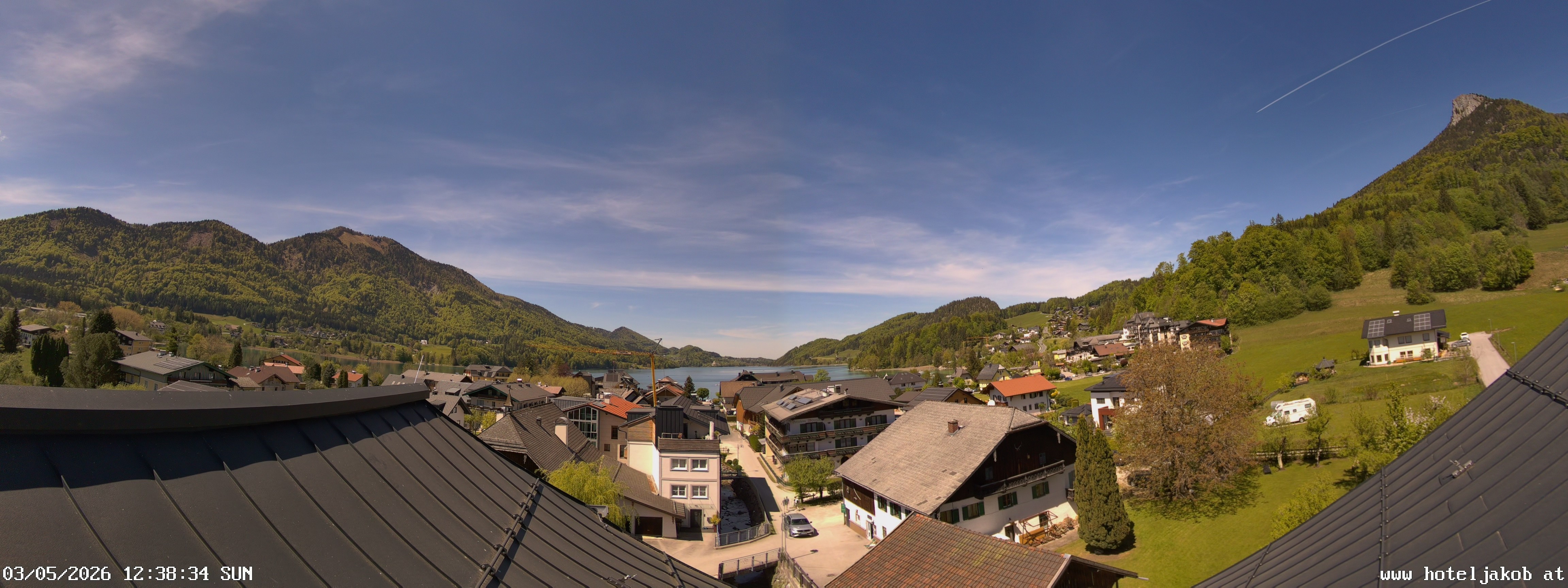 Archiv Foto Webcam Fuschlsee: Hotel Jakob