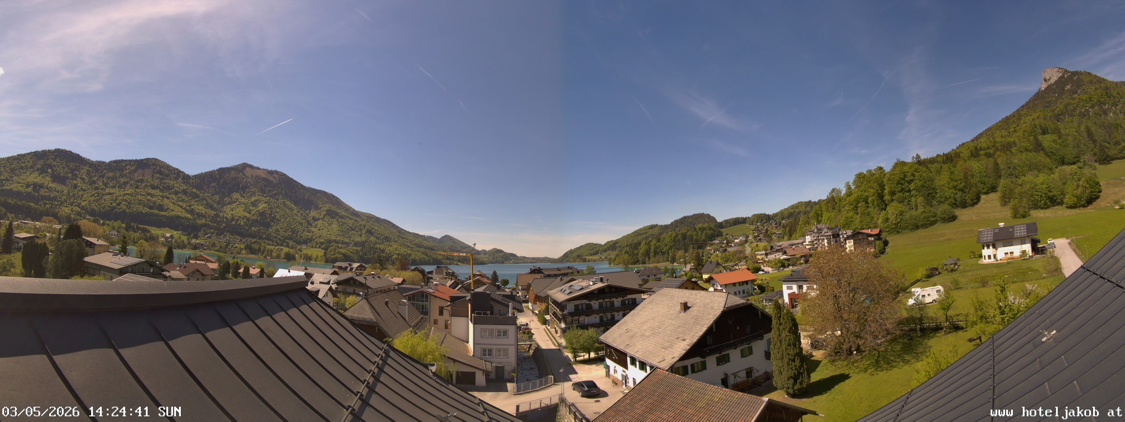 Archiv Foto Webcam Fuschlsee: Hotel Jakob