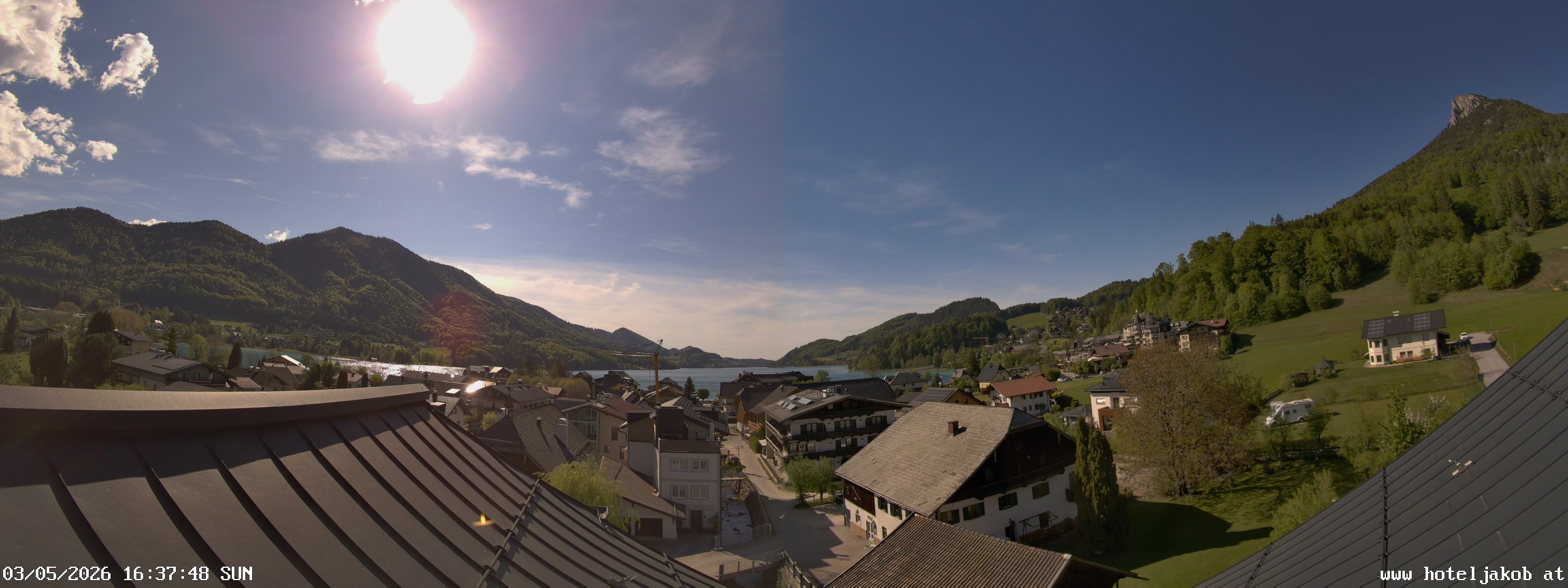 Archiv Foto Webcam Fuschlsee: Hotel Jakob